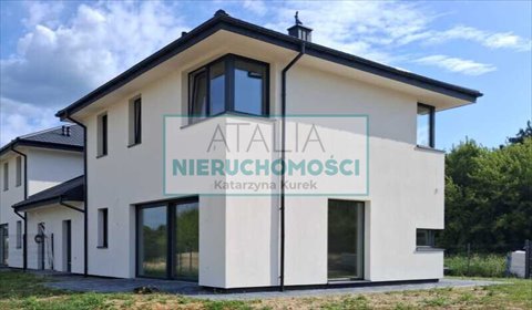 Nowoczesny bliźniak 138 m2 z garażem i ogrodem dom Brwinów