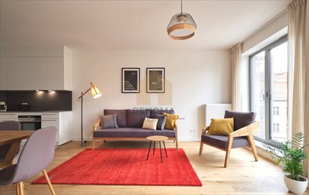Stylowy 2-pokojowy apartament 53 m² z widokiem na zieleń mieszkanie Wrocław, Stare Miasto, Staromłyńska