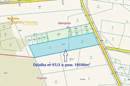 działka na sprzedaż 19590m2 działka Dębogórze, Chmielna