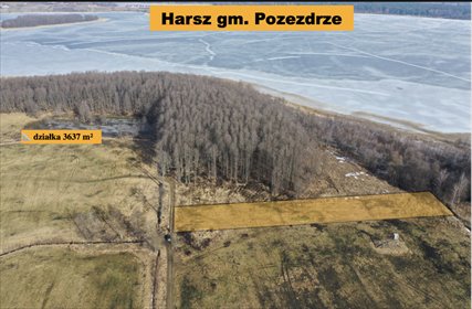 Działka budowlana między 3 jeziorami -Serce Mazur! działka Harsz