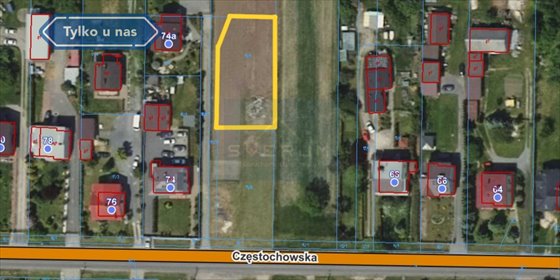 działka na sprzedaż 805m2 działka Brzyszów
