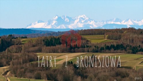 Działka z widokiem na Tatry, media, 46 ar, Broniszów działka Broniszów