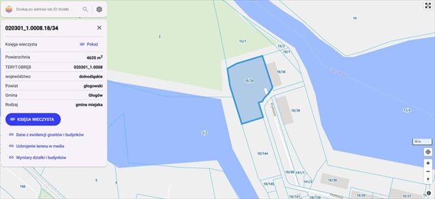 działka na sprzedaż 4635m2 działka Głogów, Portowa
