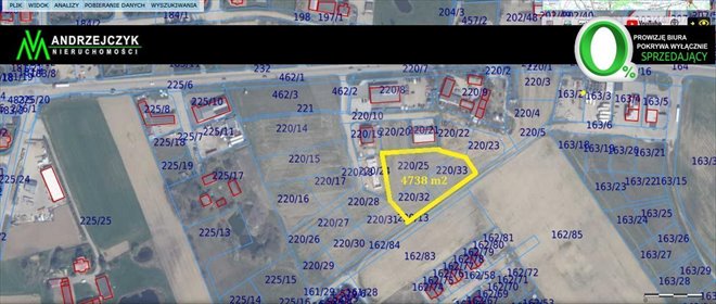 Sprzedam działkę usługowo-produkcyjną 4738 m² w Baninie działka Banino, HALNA