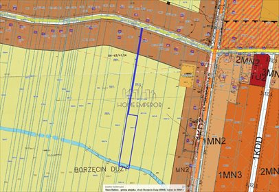 Działka rolna 3254 m² w Borzęcinie Dużym - media w ulicy działka Borzęcin Duży, Trakt Królewski