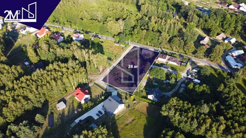Działka 2800 m² w Żołyni - asfalt, infrastruktura, widok na las działka Żołynia, Żołynia