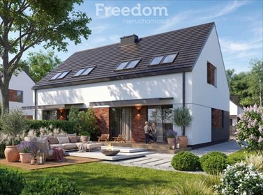 Dom bliźniak 124,95 m² z 2 łazienkami i garażem dom Szczytno, Srebrna