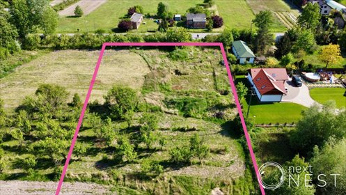 Działka pod trzy domy w Borowinie, 4800 m², media działka Borowina