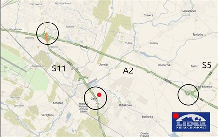 działka na sprzedaż 999m2 działka Gądki