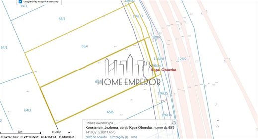 Na sprzedaż działka 2748 m² w Kępie Oborskiej działka Kępa Oborska