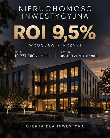 Sprzedam przestronny biurowiec 2100 m² w centrum Wrocławia lokal użytkowy Wrocław, Krzyki, Krzyki, Krzyki