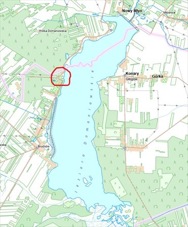 działka na sprzedaż 2189m2 działka Brudnów, Brudnów, obok nr Brudnów