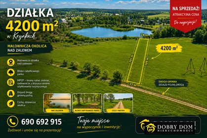 Na sprzedaż malownicza działka 42 arów nad zalewem w Krynkach działka Krynki