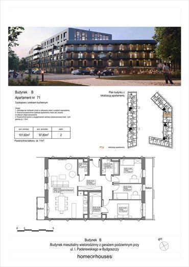 mieszkanie na sprzedaż 97m2 mieszkanie Bydgoszcz, Bartodzieje, Ignacego Paderewskiego