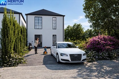 Ekskluzywny bliźniak 127m2 z panoramicznymi oknami dom Milanówek