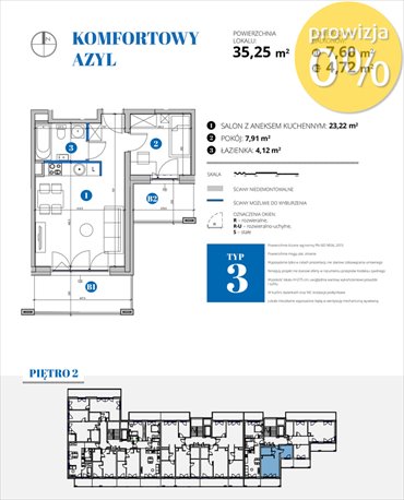 mieszkanie na sprzedaż 35m2 mieszkanie Warszawa, Mokotów, Bobrowiecka