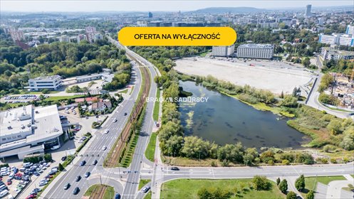 Działka inwestycyjna 2335 m² pod hotel, biurowiec - polecam! działka Kraków, Grzegórzki, Dąbie, Lema