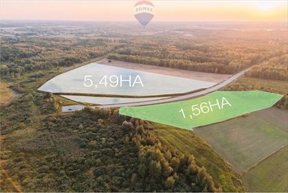 działka na sprzedaż 54900m2 działka Podborze