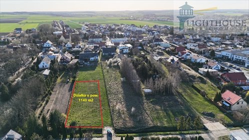 działka na sprzedaż 1143m2 działka Łęgowo, Szkolna