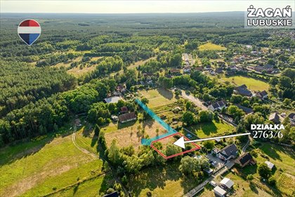 Działka 1135 m² w Żaganiu (blisko lasu i szkół) działka Żagań, Wiejska