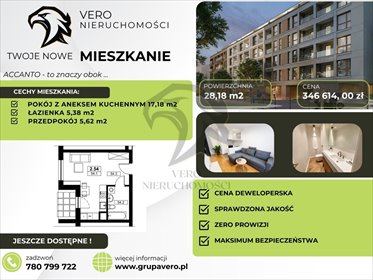 mieszkanie na sprzedaż 28m2 mieszkanie Łódź, Śródmieście, Wólczańska