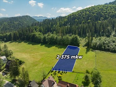 Na sprzedaż działka 2375 m² w Zakopanem z dojazdem polnym działka Zakopane, Jaszczurówka