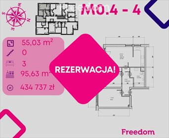 mieszkanie na sprzedaż 55m2 mieszkanie Bonin