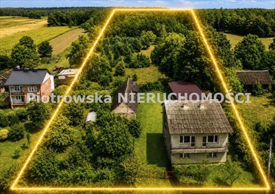 Dom z lasem i gruntami 1,51 ha w Złoczewie polecam dom Złoczew, Grójec Mały, Łagiewniki