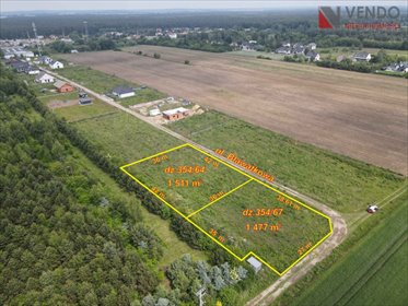 działka na sprzedaż 1515m2 działka Kobylnica, Bławatkowa