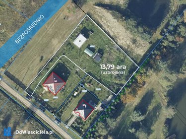 działka na sprzedaż 1379m2 działka Oława, Dobrzyń 179
