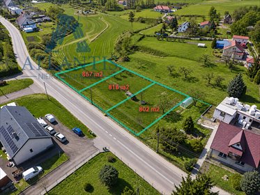 Zapraszam do zakupu działek 802-867 m² w Ślesinie działka Ślesin, Dworcowa