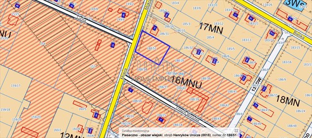 działka na sprzedaż 1600m2 działka Henryków-Urocze, Mokra