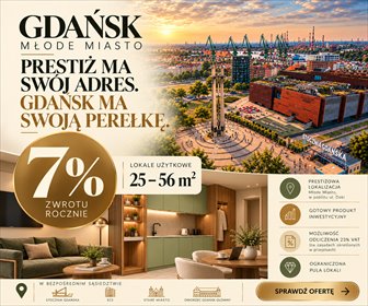 Na sprzedaż inwestycyjne mieszkanie 56,79 m² w Gdańsku mieszkanie Gdańsk, Śródmieście, Popiełuszki