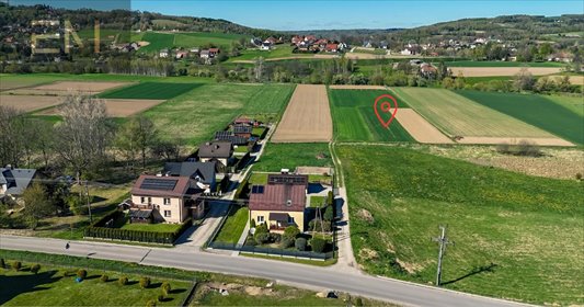 Działka pod zabudowę w Strzyżowie, 1577 m², prostokąt działka Strzyżów