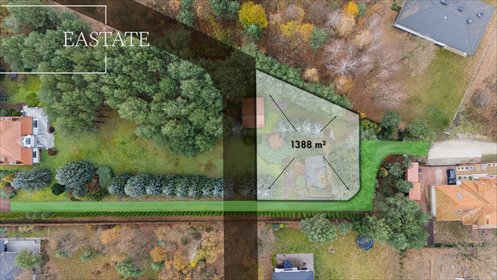 działka na sprzedaż 1388m2 działka Wiktorów, Leśna