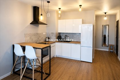Polecam przestronne studio 34 m² z tarasem i ogródkiem mieszkanie Kraków, Dębniki, Kliny, bp. Albina Małysiaka