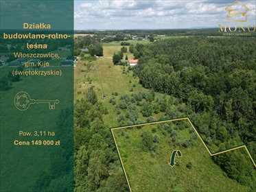 działka na sprzedaż 31100m2 działka Włoszczowice