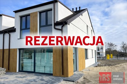 Nowoczesny bliźniak 123 m² z garażem i ogrodem dom Grzybowo