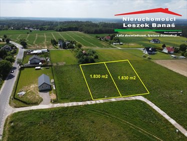 działka na sprzedaż 1830m2 działka Pokrzywno