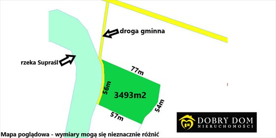 Malownicza działka rolna 3 493 m² pod rekreację i inwestycję działka Studzianki