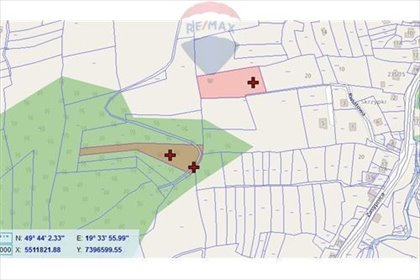 działka na sprzedaż 1553m2 działka Sucha Beskidzka