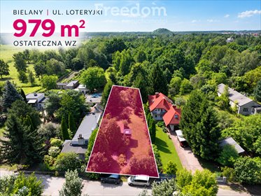 działka na sprzedaż 979m2 działka Warszawa, Bielany, Loteryjki