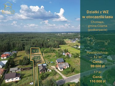 Polecam dwie działki 17 i 12 arów w Chotowej z warunkami zabudowy działka Chotowa