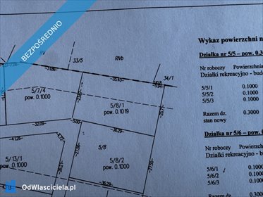 Działka 1019 m2 pod dom, rekreację, agroturystykę działka Złotopolice