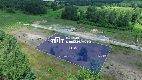 Działka budowlana 1180 m² z WZ, media, spokój i szybki dojazd działka Trzeboś, Mościny