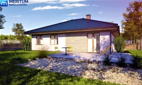 Parterowy dom wolnostojący w zielonej okolicy, 120 m2 dom Korytów A