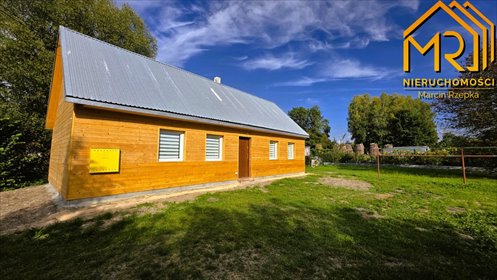 Drewniany dom 60 m2 na 20-ar. działce z nową elewacją. dom Nowa Jastrząbka
