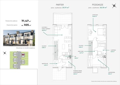 dom na sprzedaż 71m2 dom Gruszczyn, Feliksa Nowowiejskiego