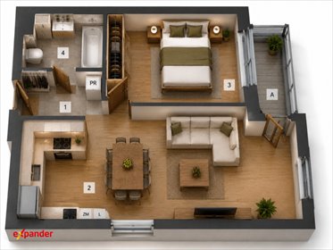 Na sprzedaż nowoczesne mieszkanie 39 m² w Rzeszowie mieszkanie Rzeszów, Przybyszówka, Technologiczna