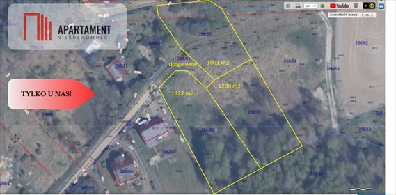 Działki pod zabudowę w Kiełpinie – 1001-1322 m2, 150 tys zł działka Kiełpino